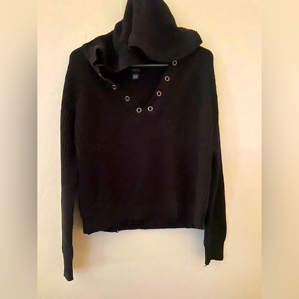 Knitted hoodie